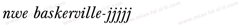 nwe baskerville字体转换